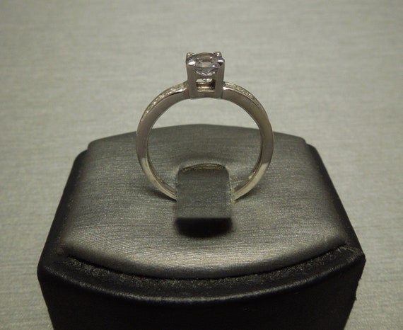 Vintage Estate 14K White Gold 1.42TCW Round Burme… - image 5