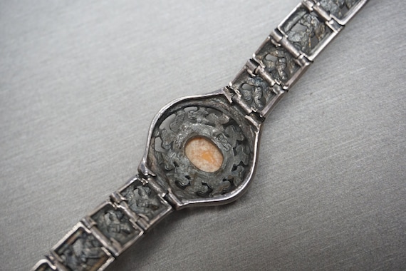 Vintage Cameo Bracelet / Vintage Estate 1980s Ste… - image 10