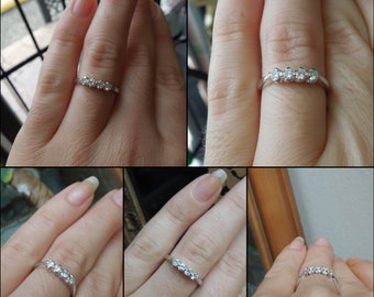 最高級のスーパー Mid Vintage Century Four Classic Gold White 14K C1960 Estate アクセサリー