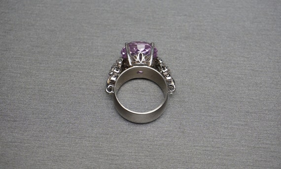 Kaleidoscope Kunzite Ring / Mid Century Estate C1… - image 10