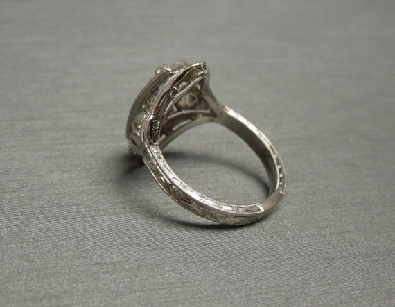 Edwardian Estate C1910 Platinum Filigree 0.80TCW … - image 6