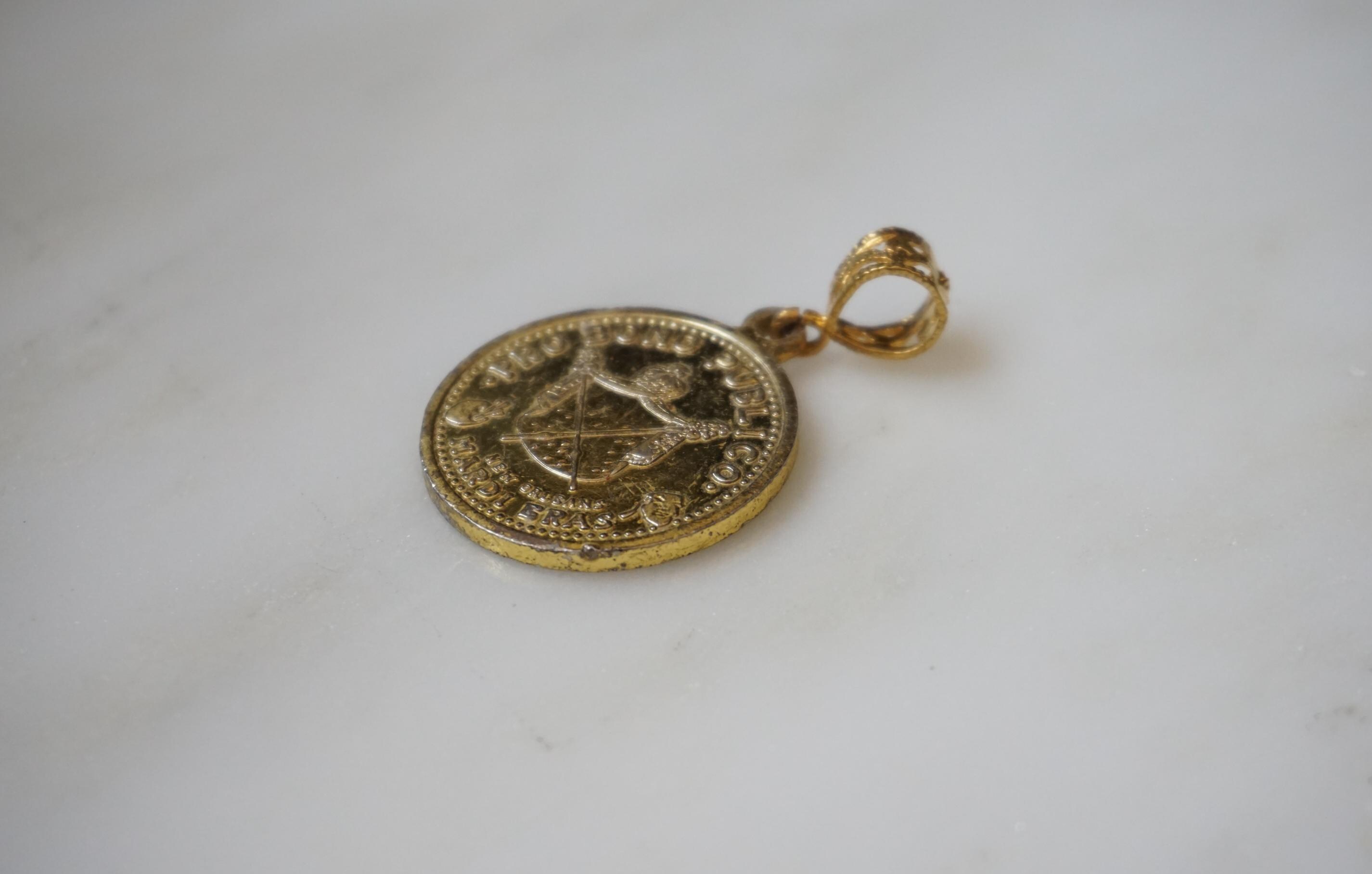 Vintage 1960 Rex Doubloon Medal / Unisex Mid Century Estate C1960