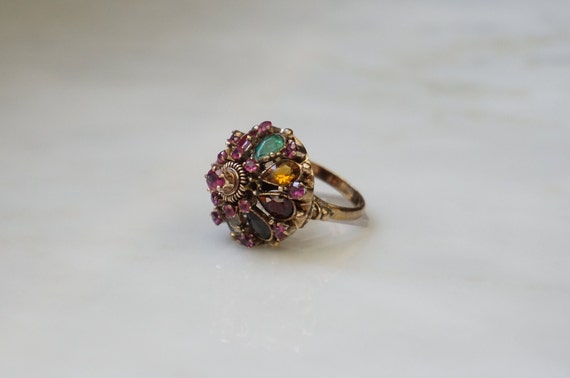 Thai Princess Ring / Mid Century Estate C1960 10K… - image 4