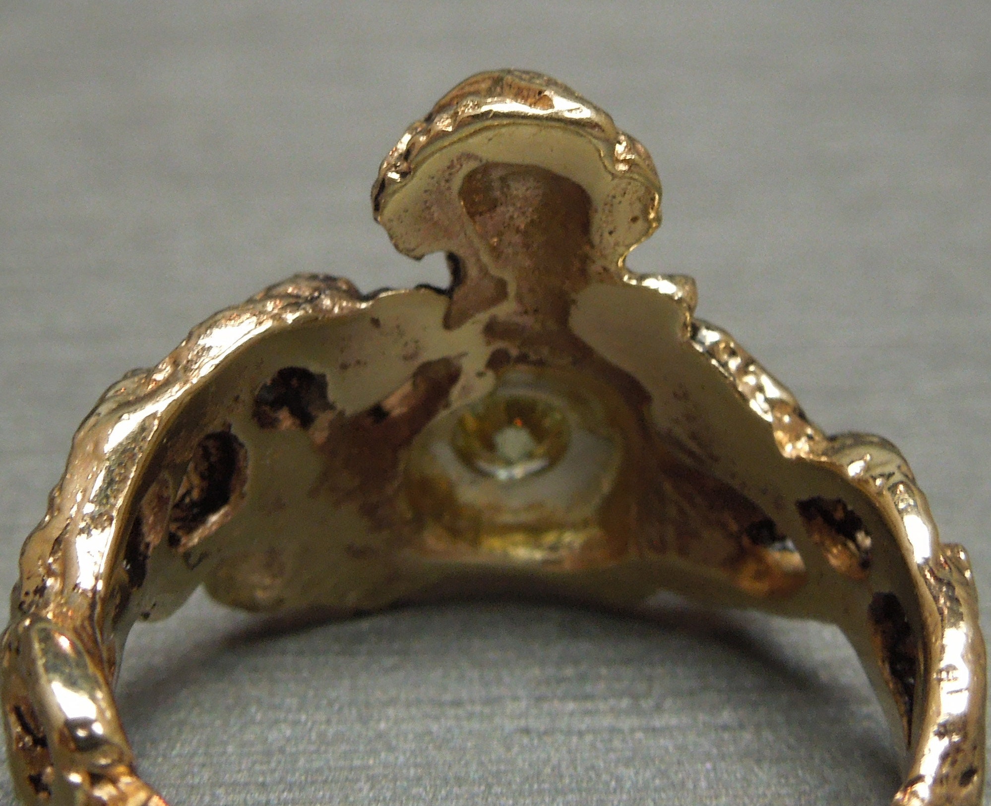 Unisex / Men's Vintage Estate C1970 14K Gold 0.18ct VVS2 Unisex / Men's Vintage Estate C1970 14K Gold 0.18ct VVS2