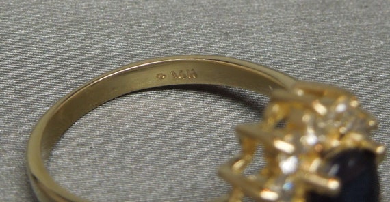 Vintage Princess Diana Style 14K Gold 2.25TCW Ova… - image 8