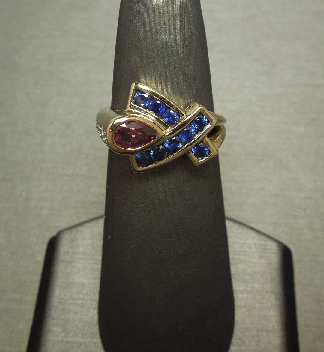 WG10K リング　昭和レトロ Vintage Art Deco Style Estate C1970 10K Gold 0.96TCW
