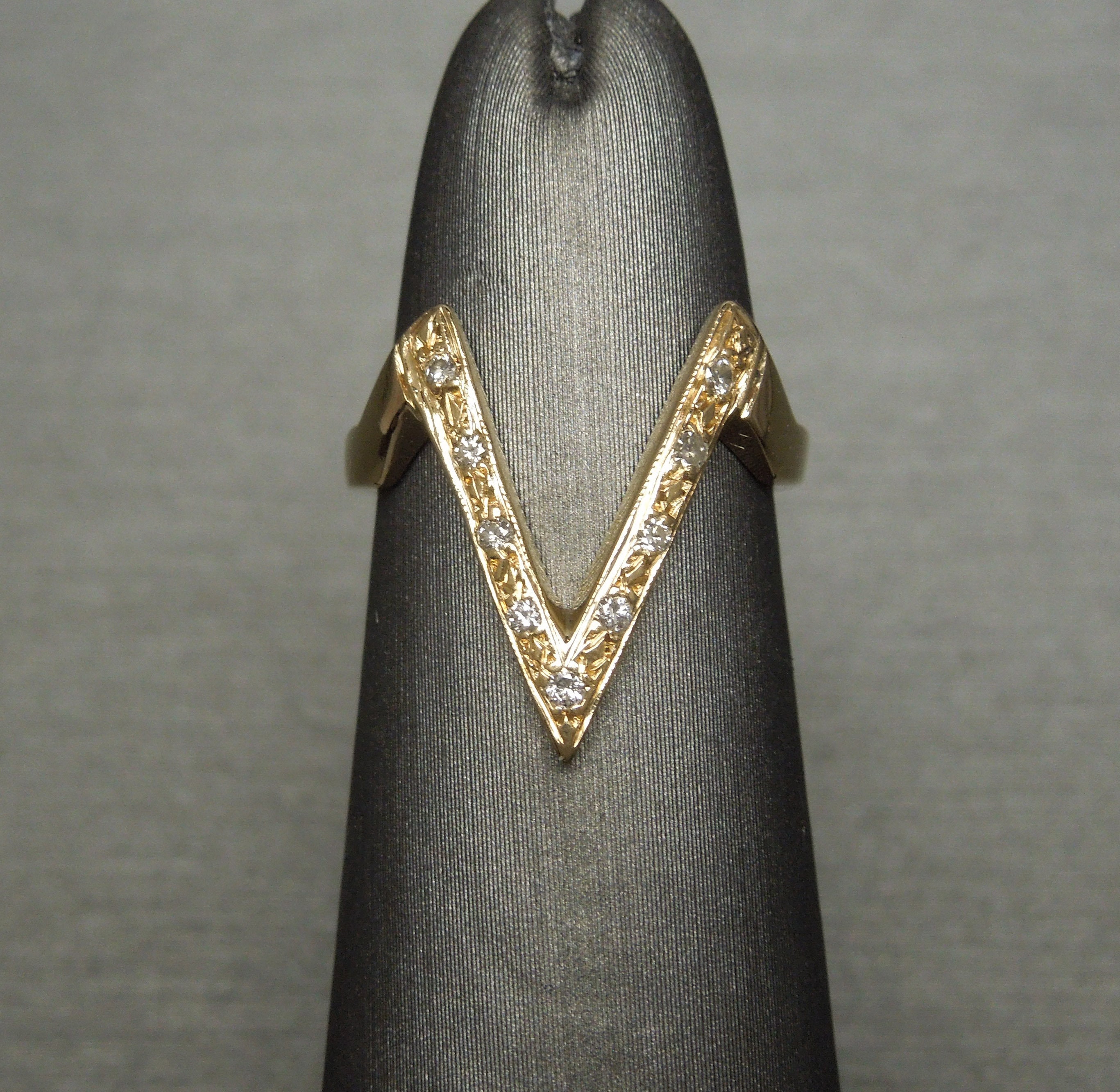 【VINTAGE HOLLYWOOD】Matte Crescendo Chain Ring_VH2533RI072M Crescendo SJ INC New Westside Hand Sign Pendant &3mm27 Ball
