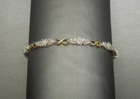 Vintage Estate 10K Gold 3.00TCW Infinity Diamond … - image 1