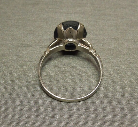 Antique Art Deco Estate C1920 10K White Gold 3.80ct Oval