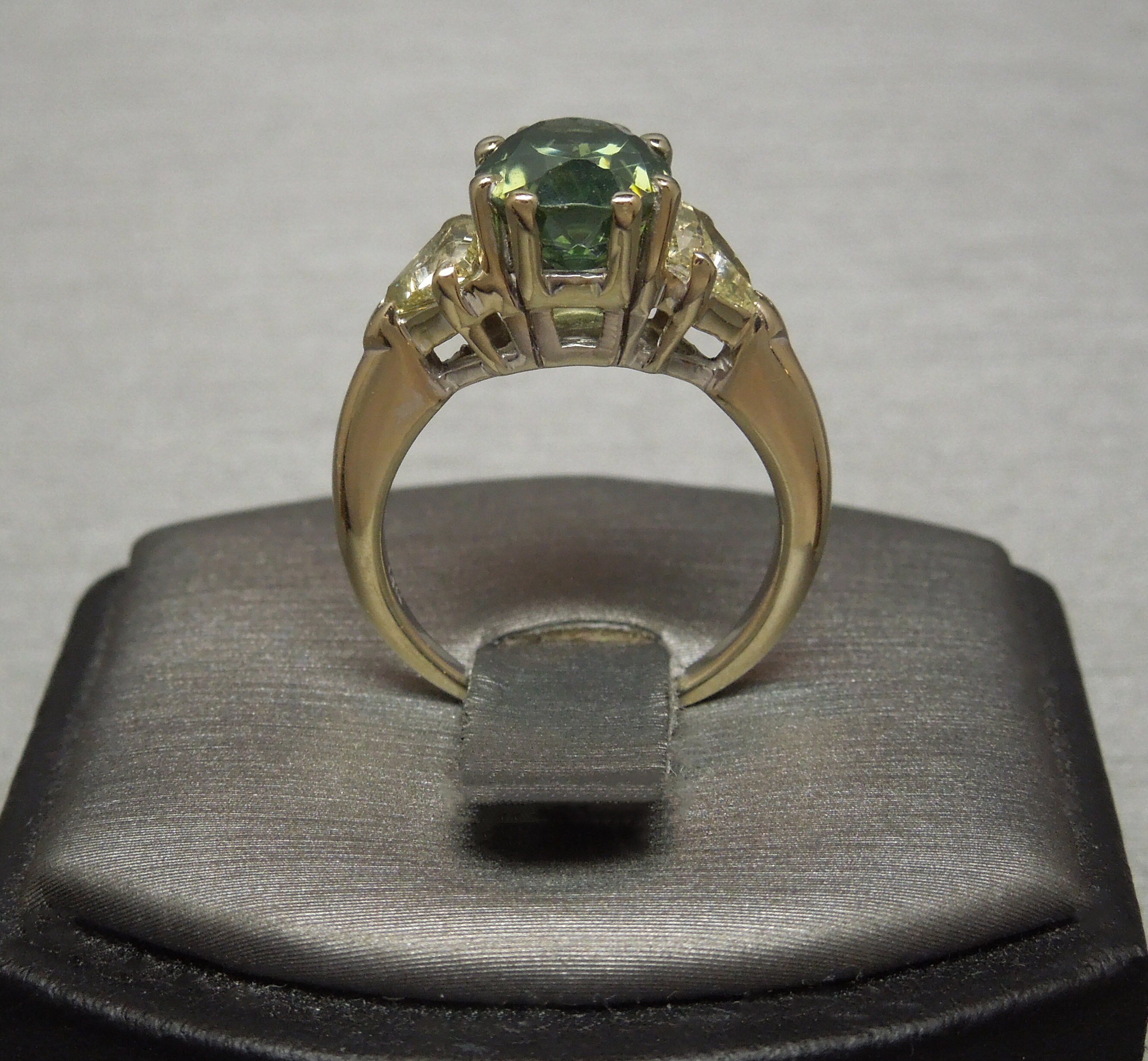 Vintage Estate 18K White Gold 5.31TCW GIA Certified Oval
