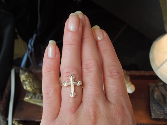 Orthodox cross ring sale
