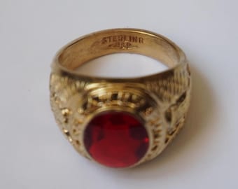 WWII Era U.S. Army Ring / Men's Antique Estate C1940 Gold