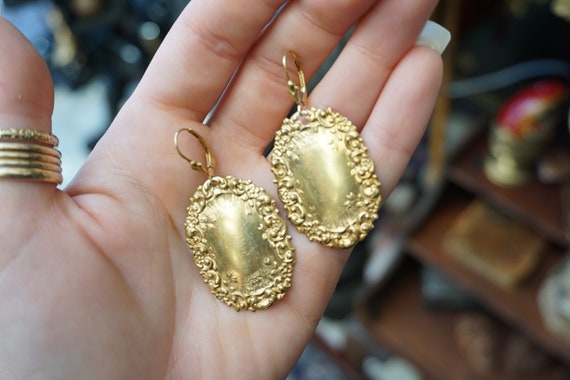 Antique Victorian Estate C1880 Gold Vermeil Sterl… - image 3