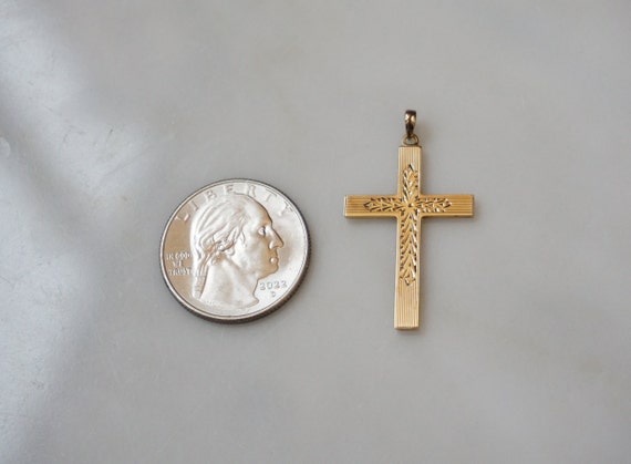 Antique 10K Gold Cross / Antique Estate C1930 10K… - image 7