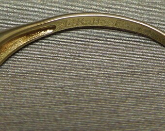Vintage Estate C1950 14K Yellow Gold 0.06TCW G VVS Single