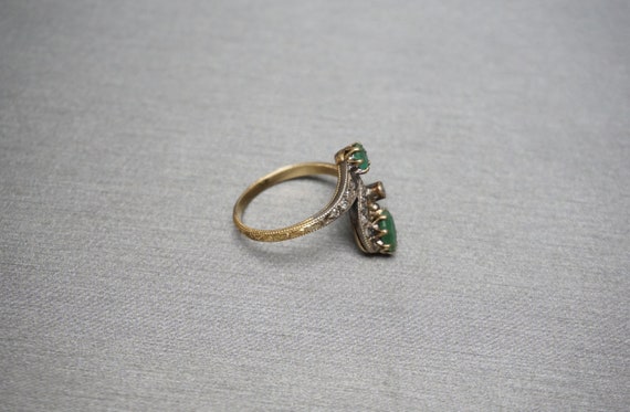 Edwardian Emerald Ring / Edwardian Estate C1910 .… - image 5