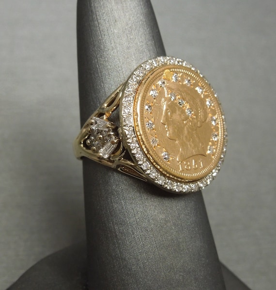 Liberty coin ring discount
