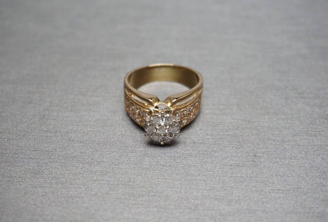 cesoi＊2Finger Crystal Ring Gold 2Finger Crystal Ring Gold | C'esoi