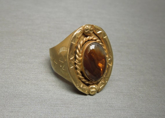 Unisex / Men's Vintage Estate C1970 Gold Vermeil … - image 3