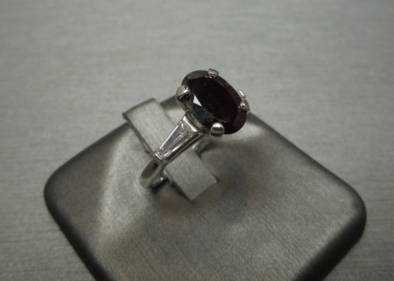 Mid Century Estate C1960 Platinum Oval 1.61 carat… - image 10