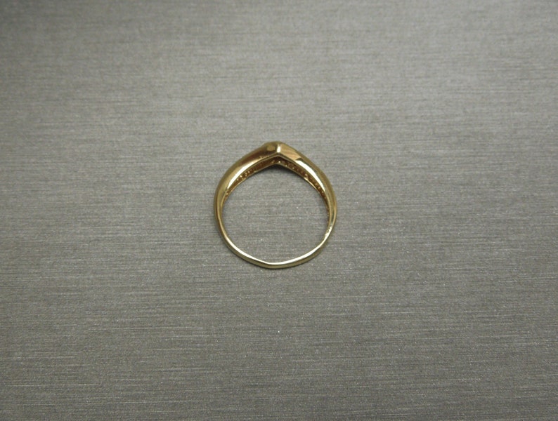 Ruby Ring Guard / Vintage Estate 1980s 10K Gold 0.35TCW Ruby & Diamond ...