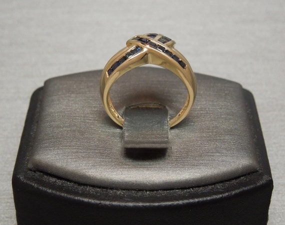 Vintage Retro Art Deco Estate 14K Gold 0.85TCW Ch… - image 5