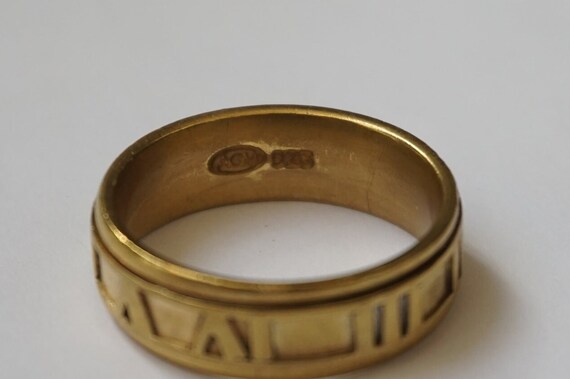 Roman Numeral Motion Ring / Unisex Men's Vintage … - image 6