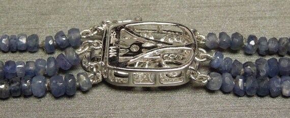 150TCW Multi-Faceted Natural Sapphire Triple Stra… - image 5