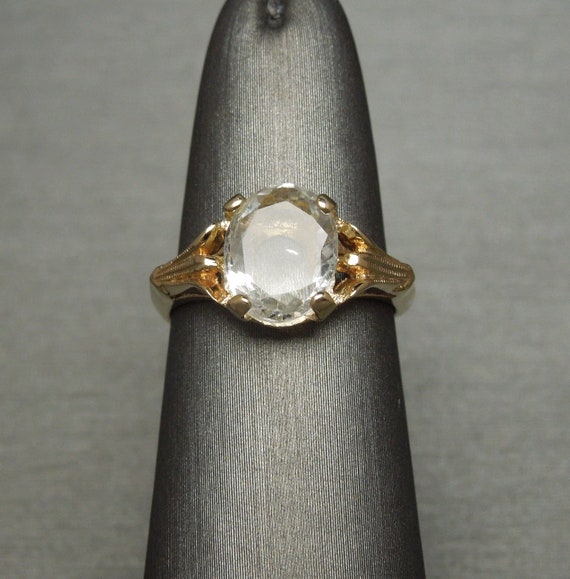 Antique Estate C1930 14K Gold 1.98 carat Old cut … - image 3