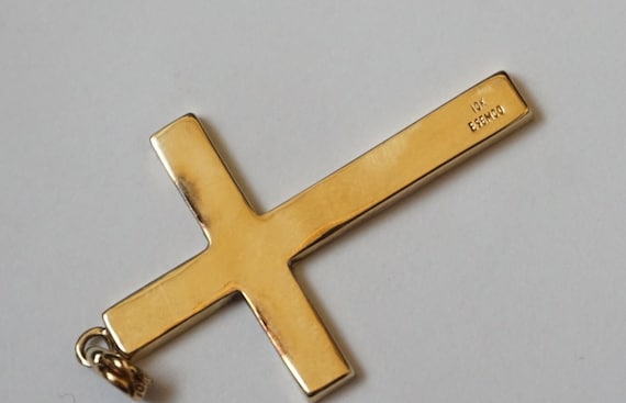 Antique 10K Gold Cross / Antique Estate C1930 10K… - image 5