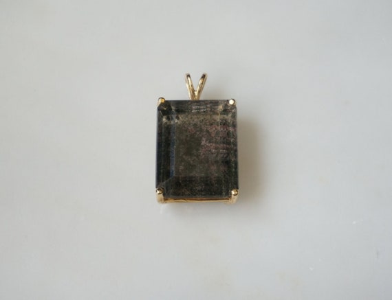 •LINKED• lodolite + gold necklace (adj to 20