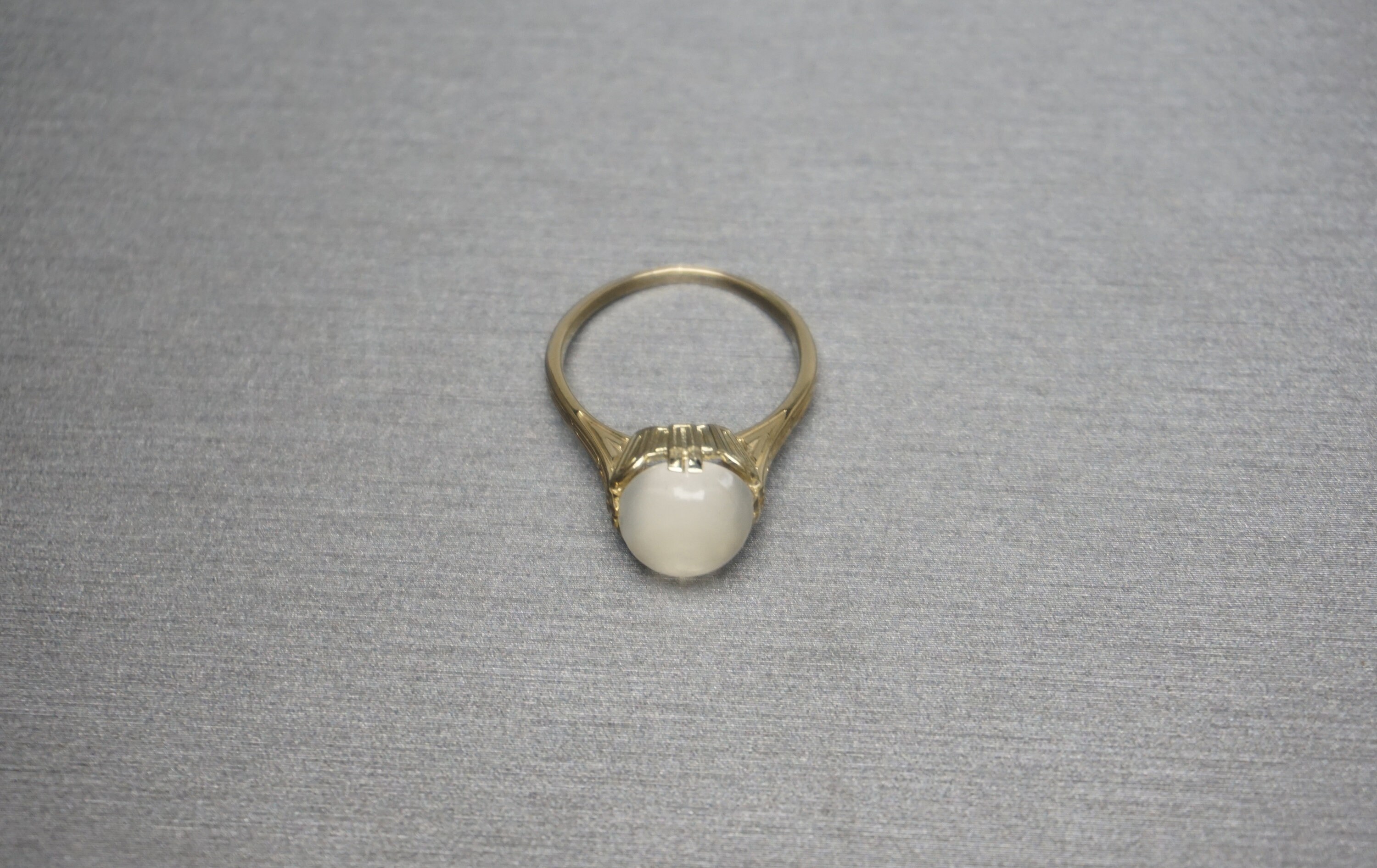 Antique Moonstone Ring / Antique Estate C1910 14K Gold