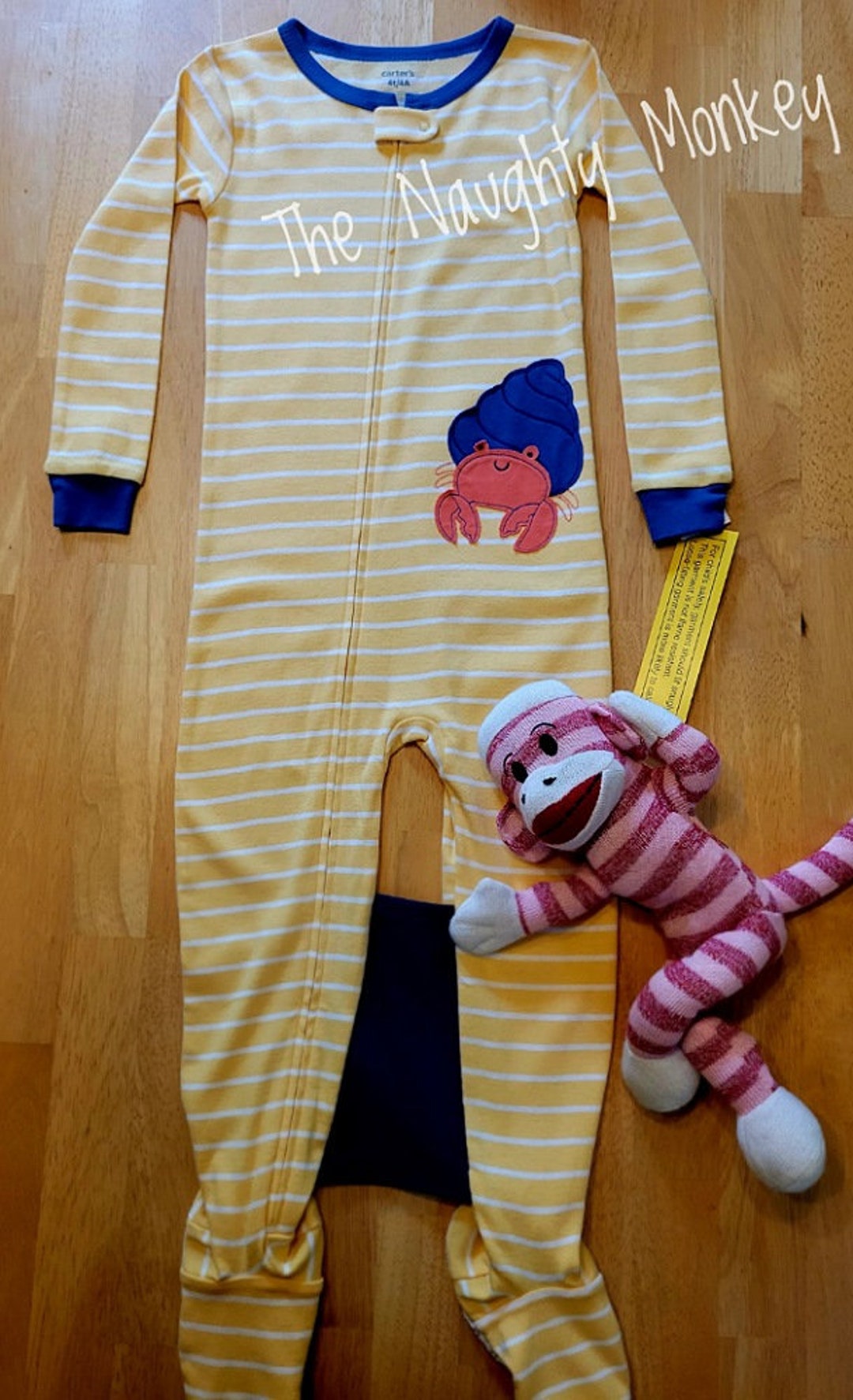 4T the Naughty Monkey Sleeper No More Crib Escapes/stuck Legs Etsy