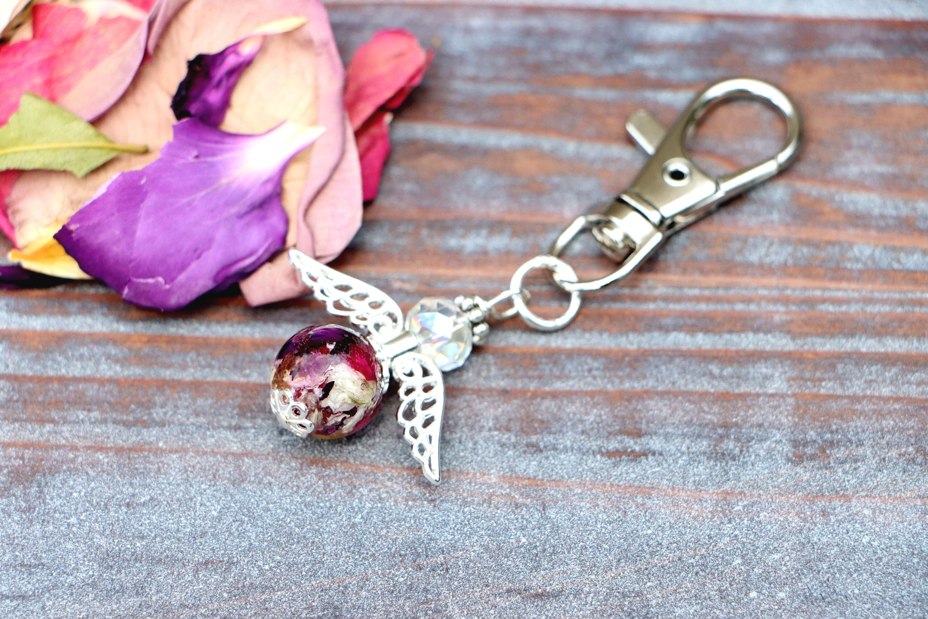 Funeral Flower Necklacefuneral Flower Keepsakefuneral Flower Etsy