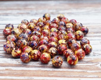 Funeral Flower Beads, 59pc Memorial Keepsake Jewelry Beads