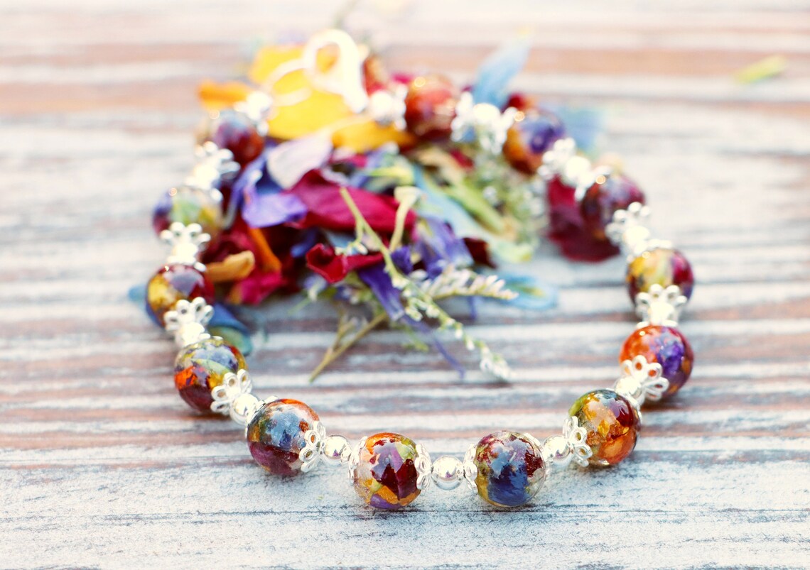 Funeral Flower Bracelet Funeral Flower Keepsake Funeral Etsy