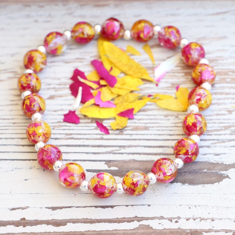 Funeral Flower Stretchy Bracelet Custommade With Your Etsy