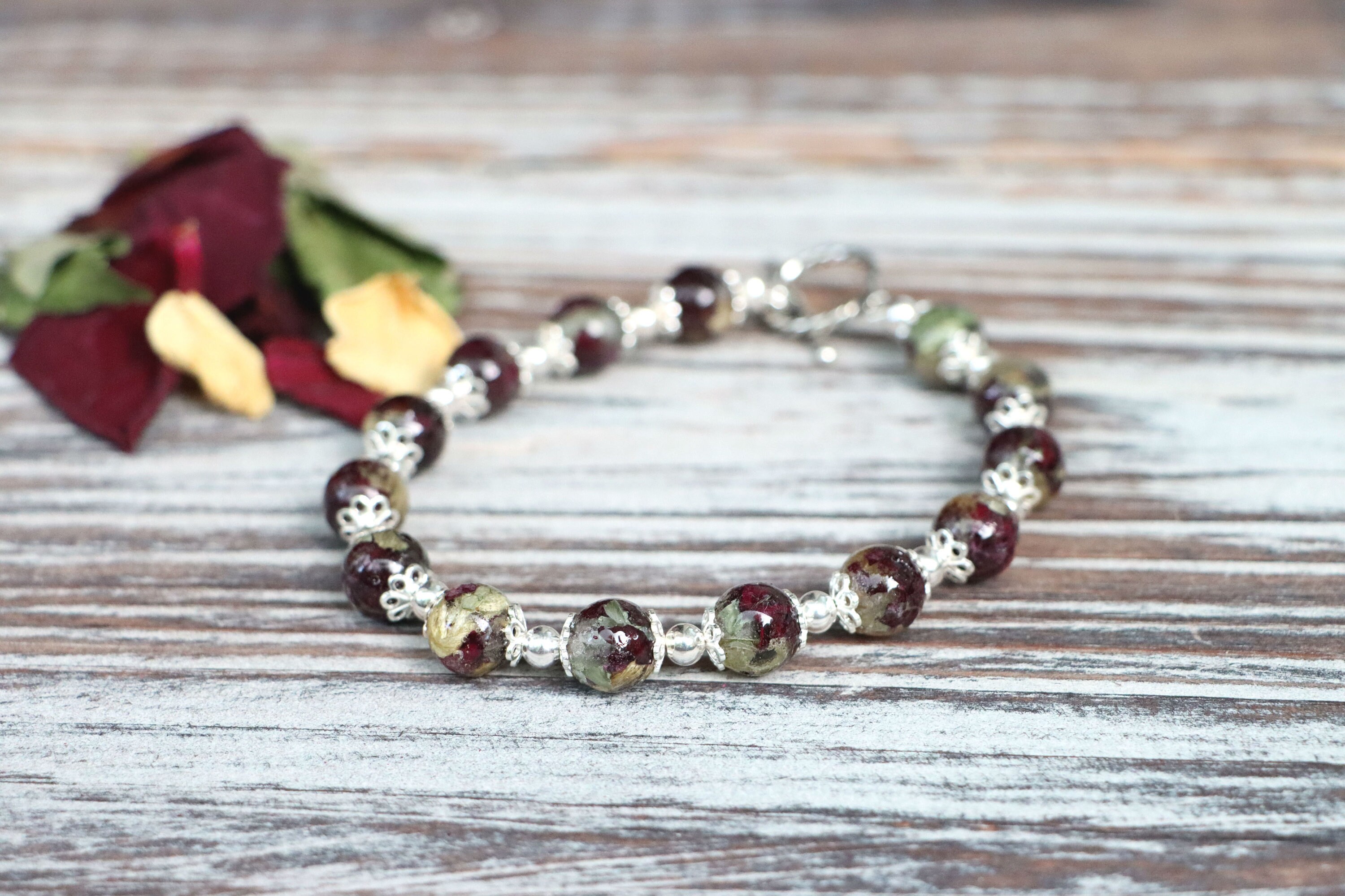 Funeral flower bracelet funeral flower keepsake funeral Etsy