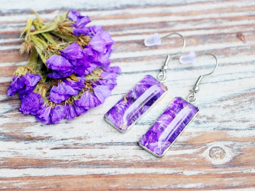 Funeral Flower Earrings, Funeral Flower Keepsake, Funeral Flower