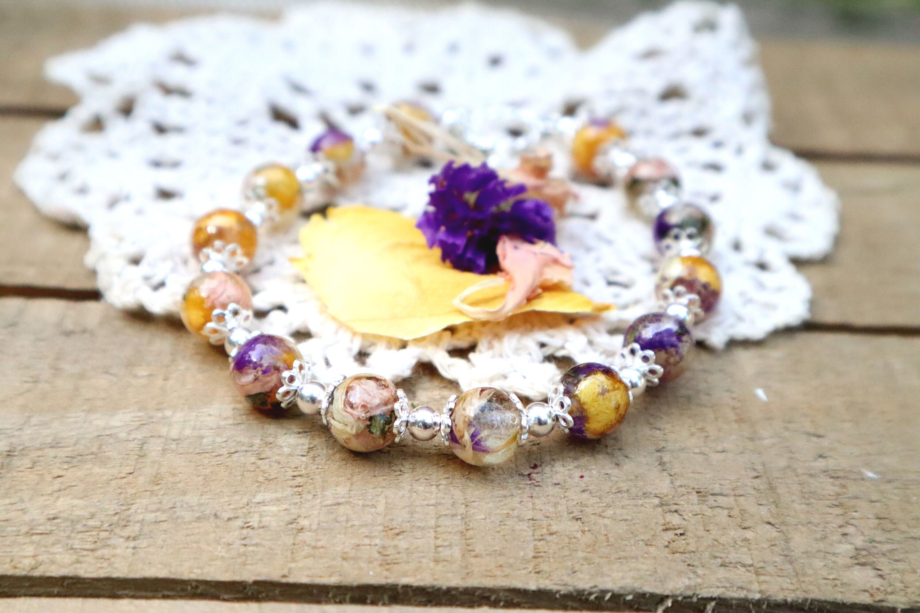 Funeral flower bracelet funeral flower keepsake funeral Etsy