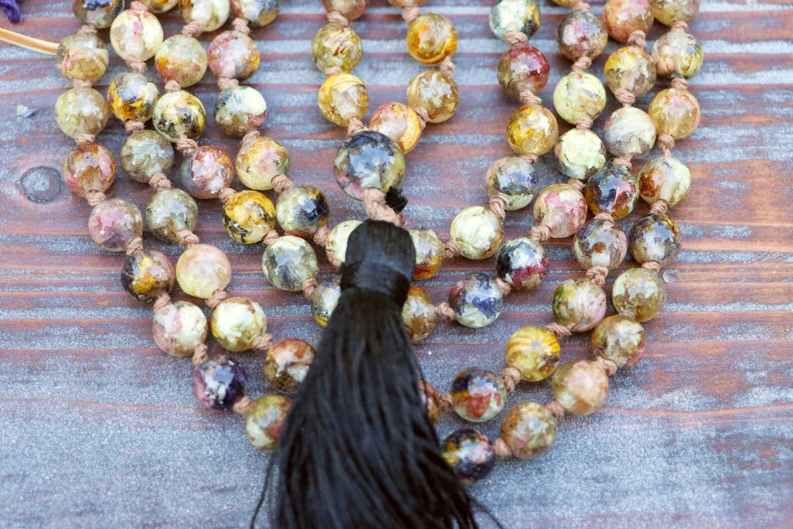 Funeral Flower Mala Beadshindu Prayer Beads Funeral Flower Etsy