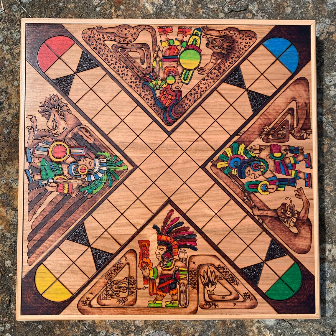 Patolli: Ancient Mesoamerican Aztec Board Game Handcrafted - Etsy