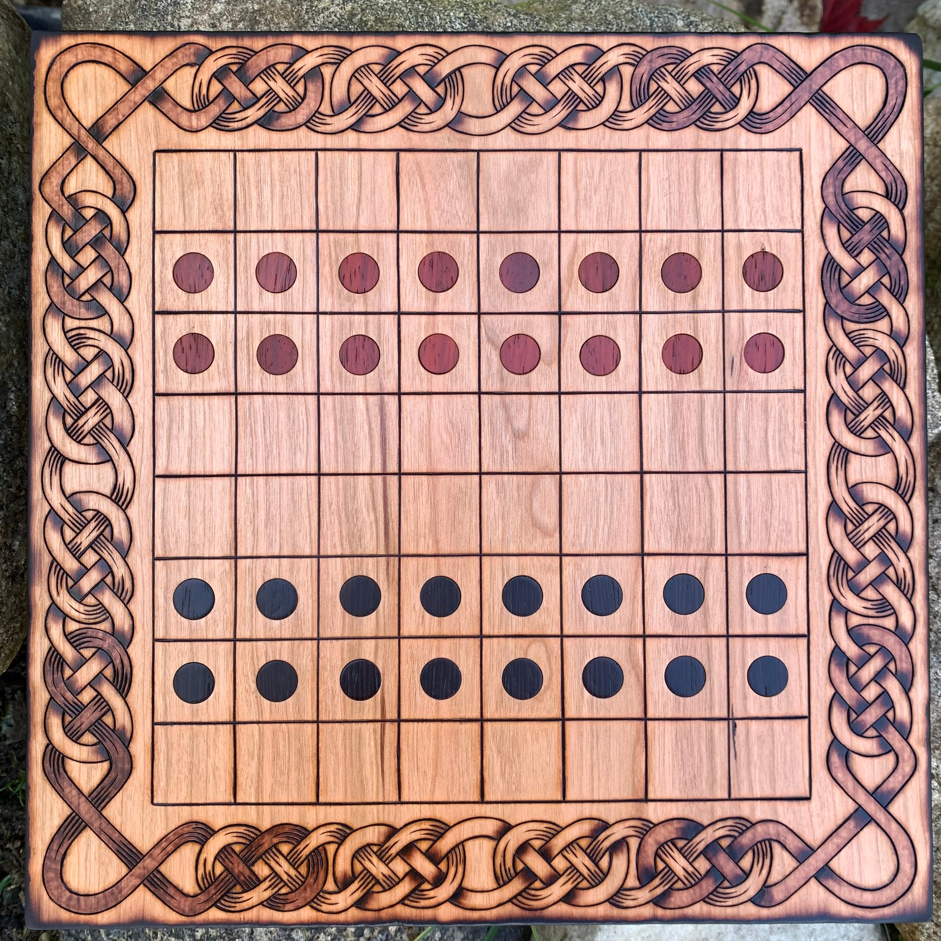 Dama Game: Turkish Draughts Checkers Variant Handcrafted 