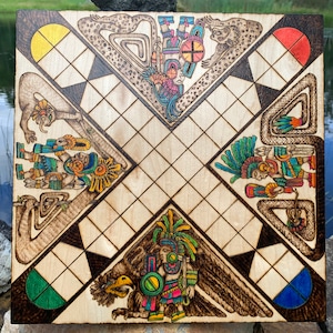 Patolli: Ancient Mesoamerican Aztec Board Game Handcrafted - Etsy
