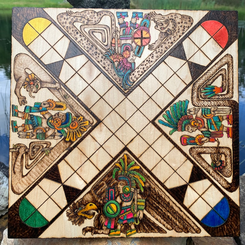 Patolli: Ancient Mesoamerican Aztec Board Game Handcrafted - Etsy