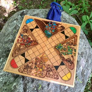 Patolli: Ancient Mesoamerican Aztec Board Game Handcrafted | Etsy