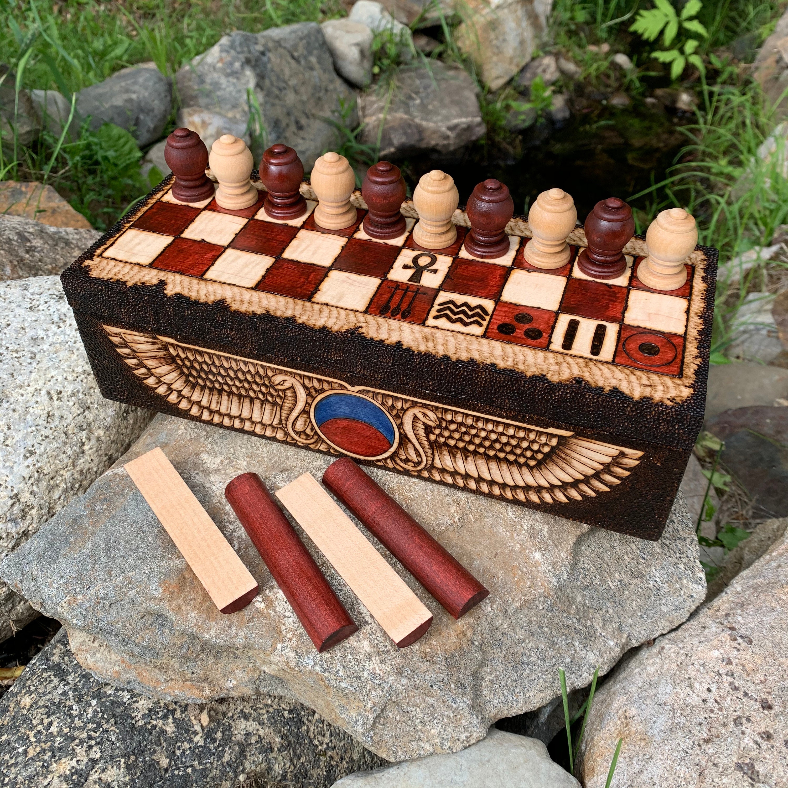 WE Games Senet Ancient Egyption Wooden Board Games, Algeria