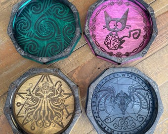 Dice Tray: Handcrafted Wooden Dice Rolling Accessory for Board Games & Wargaming - MADE TO ORDER