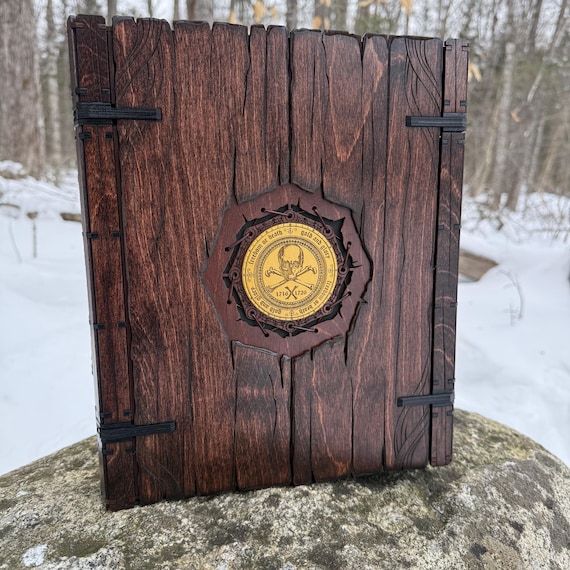 Book Box: "Golden Age" - Handcrafted Wooden Box w/ Pirate Theme - MADE TO ORDER