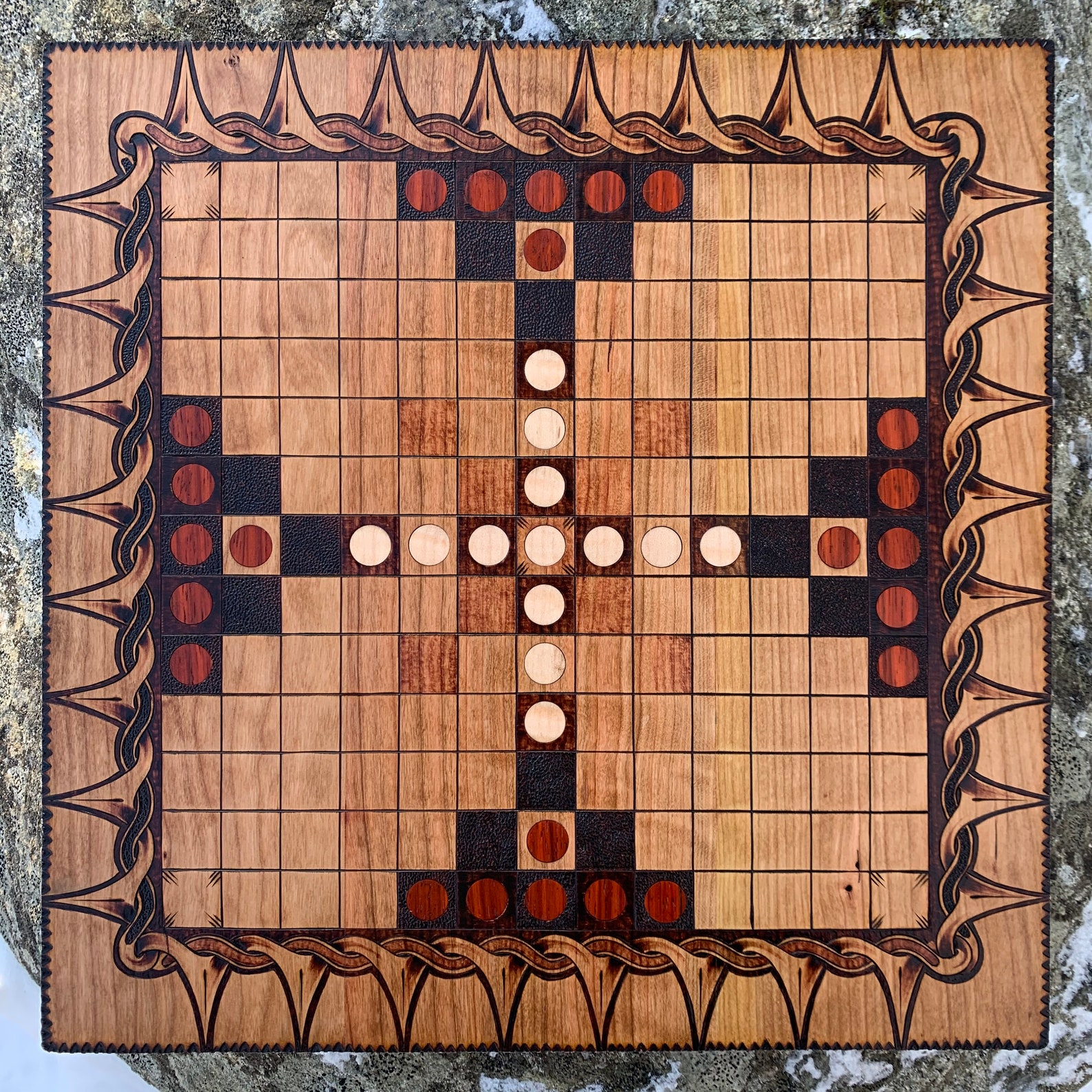 Hnefatafl 13x13 Square Grid Historic Gokstad Tafl & Modern Etsy